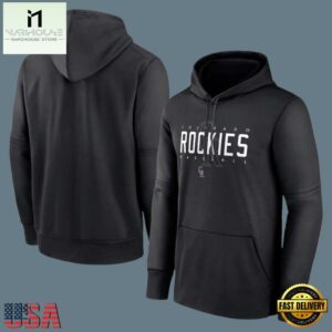 MLB Colorado Rockies Pullover Hoodie Black