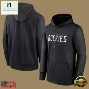 MLB Colorado Rockies Pullover Hoodie Black