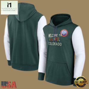 MLB Colorado Rockies Pullover Hoodie Green