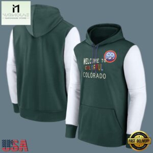 MLB Colorado Rockies Pullover Hoodie Green