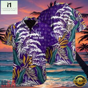 MLB Colorado Rockies Purple Wave Tropical Hawaiian Shirt