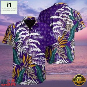 MLB Colorado Rockies Purple Wave Tropical Hawaiian Shirt