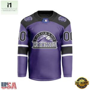 MLB Colorado Rockies Special Hockey Jersey Design Concept