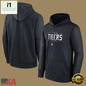 MLB Detroit Tigers Pullover Hoodie Black