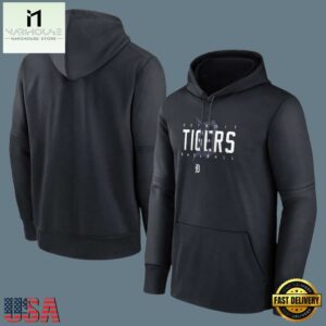 MLB Detroit Tigers Pullover Hoodie Black