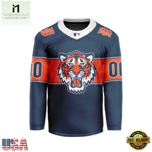 MLB Detroit Tigers Special Hockey Jersey Design Concept