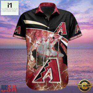 MLB Diamondbacks Baseball Heritage Hawaiian Shirt