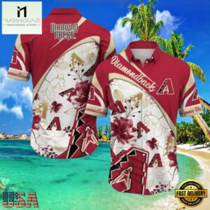 MLB Diamondbacks Blooming Elegance Hawaiian Shirt