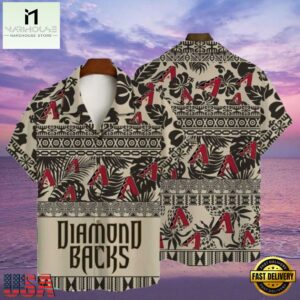 MLB Diamondbacks Geometric Pride Hawaiian Shir