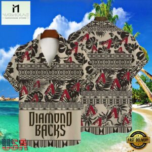 MLB Diamondbacks Geometric Pride Hawaiian Shir