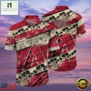MLB Diamondbacks Palm Sunset Tropical Hawaiian Shirt