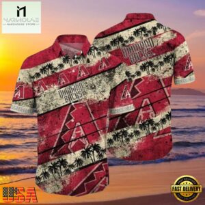 MLB Diamondbacks Palm Sunset Tropical Hawaiian Shirt