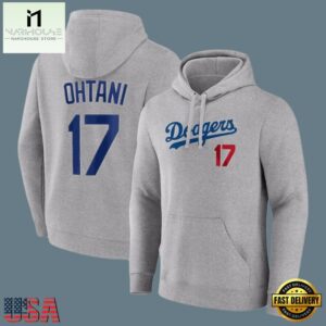 MLB Dodgers Ohtani Player Name And Number Hoodie