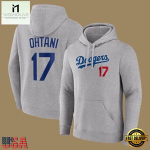 MLB Dodgers Ohtani Player Name And Number Hoodie