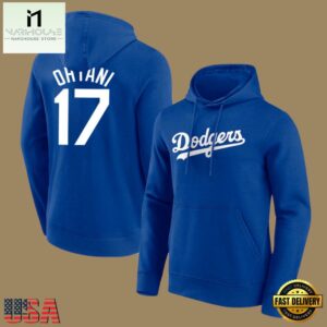 MLB Dodgers Shohei Ohtani Long Sleeve Pullover Hoodie