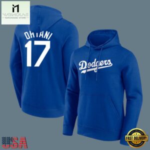 MLB Dodgers Shohei Ohtani Long Sleeve Pullover Hoodie