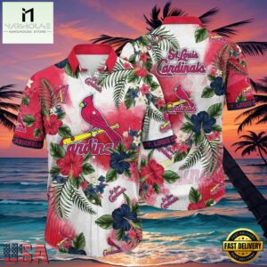 MLB Exotic Flora St. Louis Cardinals Aloha Shirt