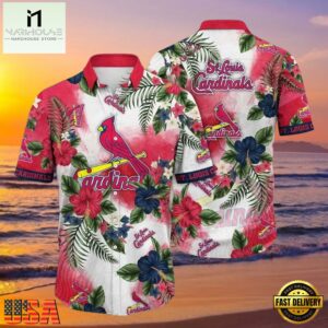 MLB Exotic Flora St. Louis Cardinals Aloha Shirt