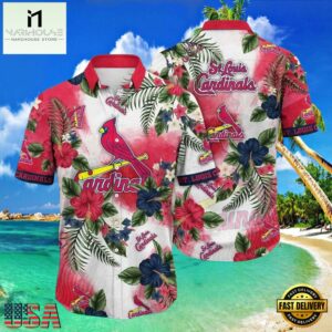 MLB Exotic Flora St. Louis Cardinals Aloha Shirt