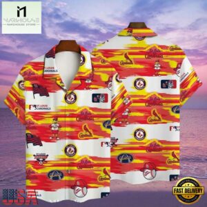 MLB Fiery Sunset St. Louis Cardinals Aloha Shirt Summer Series
