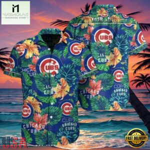 MLB Floral Fanfare Chicago Cubs Vibrant Aloha Hawaiian Shirt - MLB Aloha Shirt For Mens 6 MLB Floral Fanfare Chicago Cubs Vibrant Aloha Hawaiian Shirt