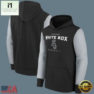 MLB Gear Chicago White Sox Pullover Hoodie Black