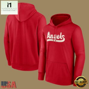 MLB Gear Los Angeles Angels Pullover Hoodie Red