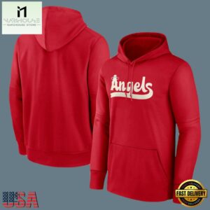 MLB Gear Los Angeles Angels Pullover Hoodie Red
