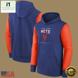 MLB Gear New York Mets Pullover Hoodie Blue