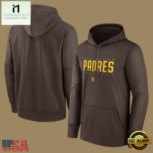MLB Gear San Diego Padres Pullover Hoodie Brown