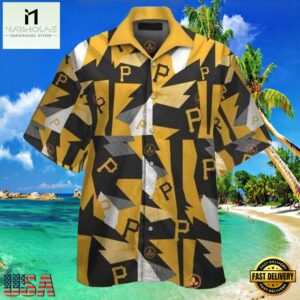 MLB Geometric Edge Pittsburgh Pirates Aloha Hawaiian Shirt - MLB Aloha Shirt For Mens 7 MLB Geometric Edge Pittsburgh Pirates Aloha Hawaiian Shirt
