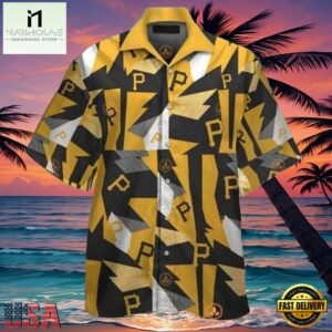 MLB Geometric Edge Pittsburgh Pirates Aloha Hawaiian Shirt - MLB Aloha Shirt For Mens 6 MLB Geometric Edge Pittsburgh Pirates Aloha Hawaiian Shirt