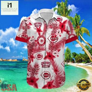 MLB Hibiscus Harmony Reds Cincinnati Reds Aloha Hawaiian Shirt