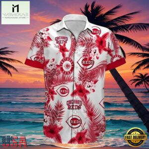 MLB Hibiscus Harmony Reds Cincinnati Reds Aloha Hawaiian Shirt