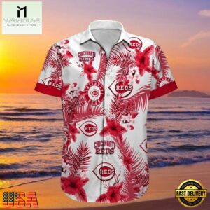 MLB Hibiscus Harmony Reds Cincinnati Reds Aloha Hawaiian Shirt