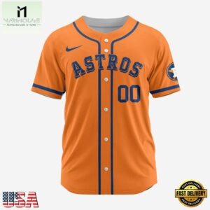MLB Houston Astros Personalized Baseball Team Alternate Design Concept Jersey Shirts