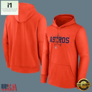 MLB Houston Astros Pullover Hoodie Orange