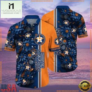 MLB Houston Astros Tropical Night Aloha Shirt