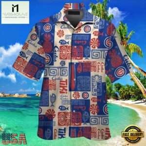 MLB Island Play Ball Cubs Patterned Hawaiian Chicago Cubs Shirt , MLB Hawaiian Shirts 7 MLB Island Play Ball Cubs Patterned Hawaiian Chicago Cubs Shirt
