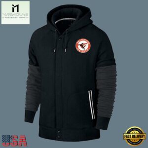 MLB Jersey Baltimore Orioles Zip UP Hoodie Black