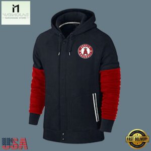 MLB Jersey Los Angeles Angels Zip UP Hoodie Blue