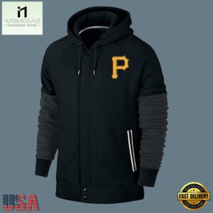 MLB Jersey Pittsburgh Pirates Zip UP Hoodie Black