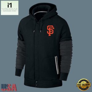 MLB Jersey San Francisco Giants Zip UP Hoodie Black