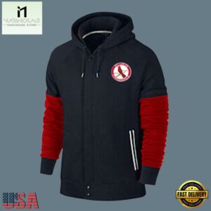 MLB Jersey St Louis Cardinals Zip UP Hoodie Black