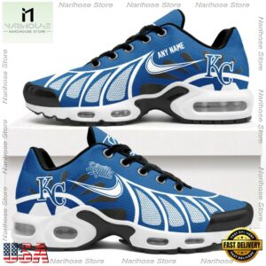 MLB Kansas City Royals Personalized Air Max Plus Shoes, Baseball Team Logo TN Shoes Design