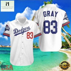 MLB LA Dodgers Victory Edition Custom Name Style Hot Trending Summer Hawaiian Shirt - Pinstripe Glory