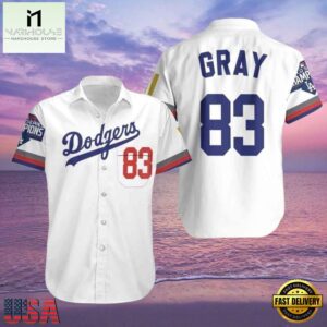 MLB LA Dodgers Victory Edition Custom Name Style Hot Trending Summer Hawaiian Shirt - Pinstripe Glory