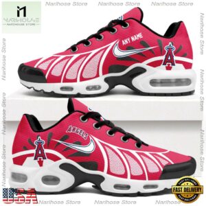 MLB Los Angeles Angels Personalized Air Max Plus Shoes, Baseball Team Logo TN Shoes Design