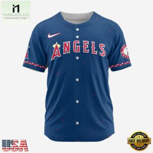 MLB Los Angeles Angels Personalized Baseball Team Alternate Design Concept Jersey Shirts