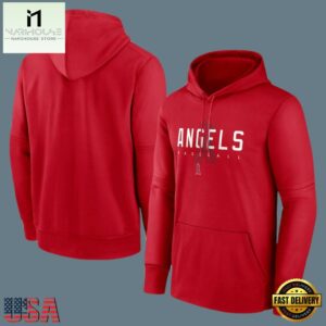 MLB Los Angeles Angels Pullover Hoodie Red